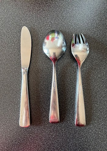 1980 Bruckmaan çatak bıçak kaşık set - Görsel 8