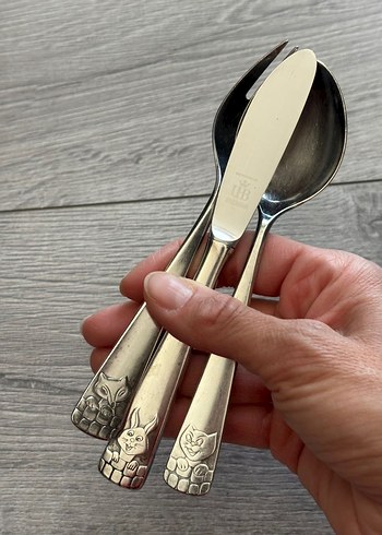 1980 Bruckmaan çatak bıçak kaşık set - Görsel 2