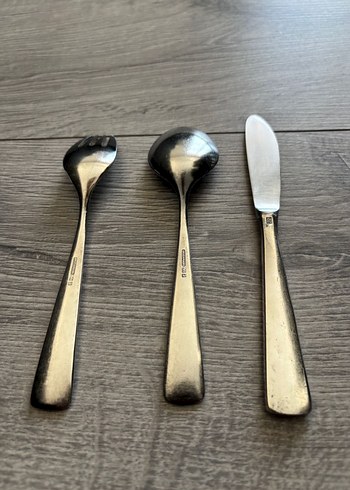 1980 Bruckmaan çatak bıçak kaşık set - Görsel 4