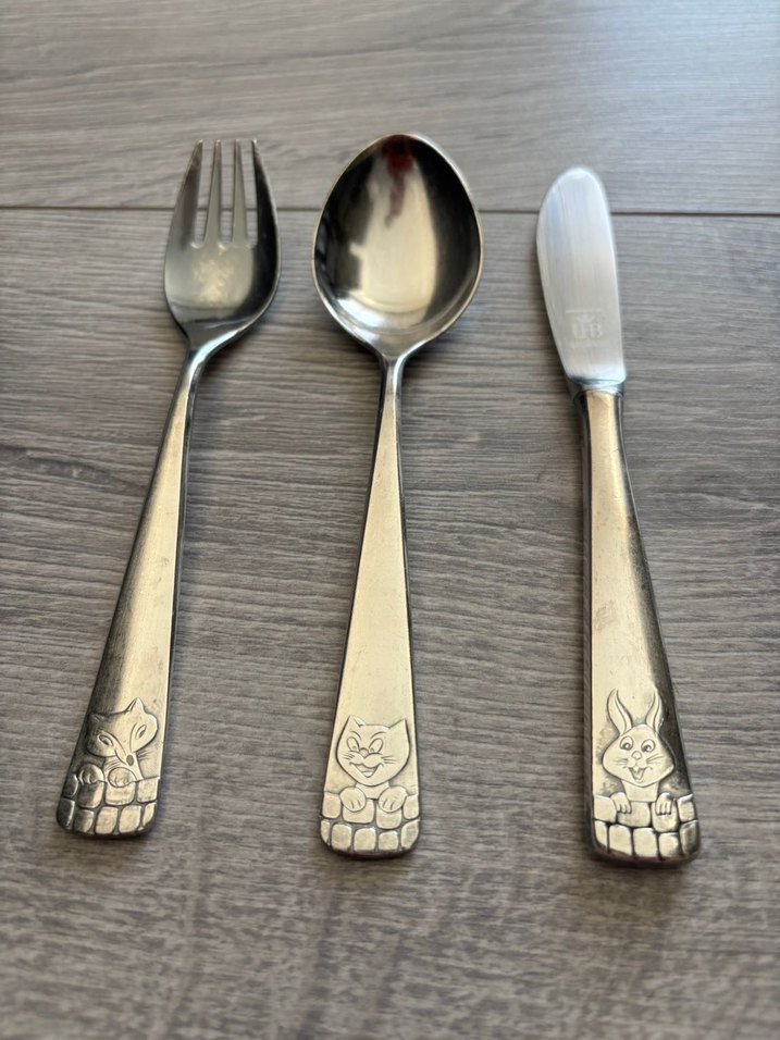 1980 Bruckmaan çatak bıçak kaşık set - Görsel 3