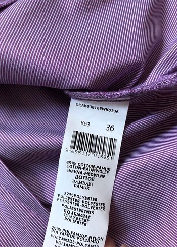 Koton Gömlek Lila - Görsel 5