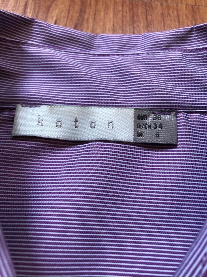 Koton Gömlek Lila - Görsel 4