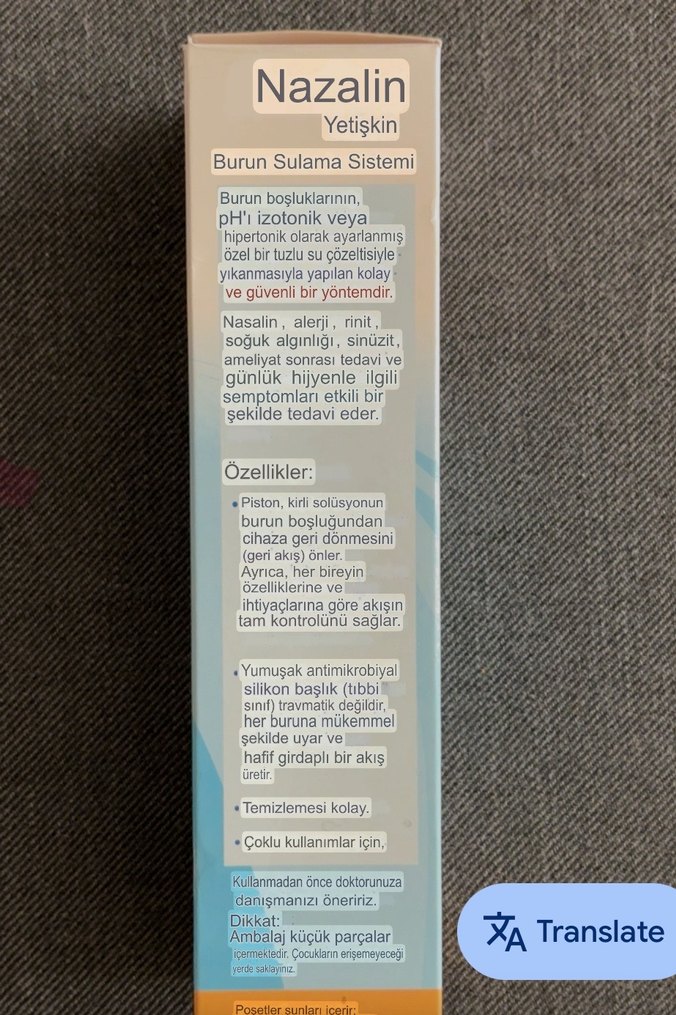 Nasaline Adult Burun Temizleme Seti - Görsel 4