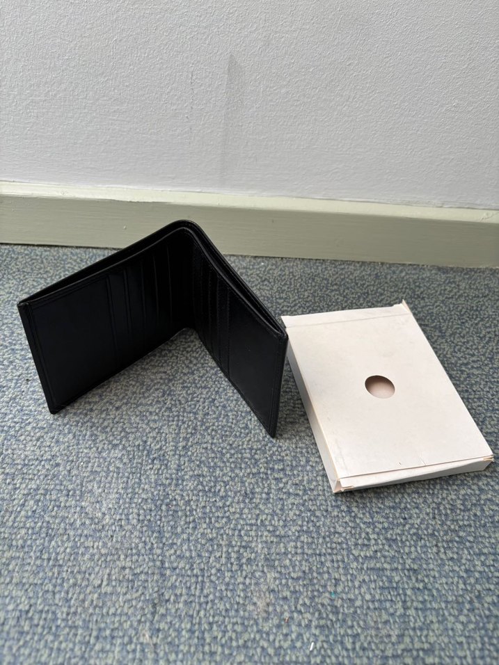 Düz Siyah Deri Erkek Cüzdanı - Görsel 3