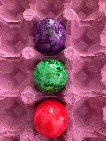 Beden çeşitli Renk Easter Eggs 3adet