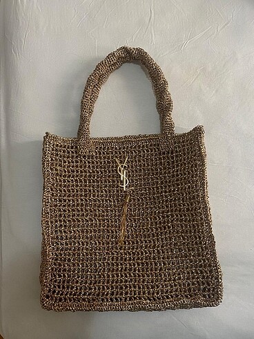 Beden camel Renk Ysl el örgüsü çanta