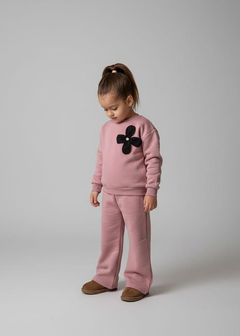 Nakışlı Kız Çocuk Eşofman Takımı - Görsel 7