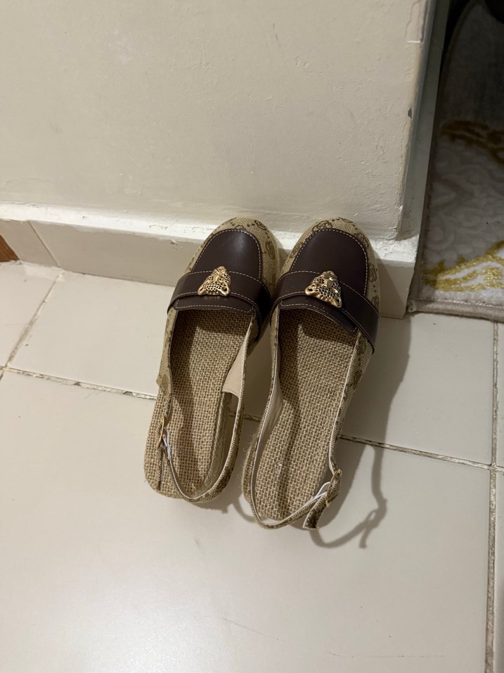 Kahverengi Dolgu Topuklu Kadın Espadril - Görsel 3