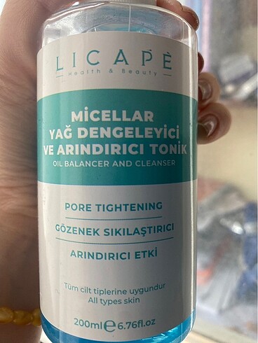 Licape yağ dengeleyici tonik