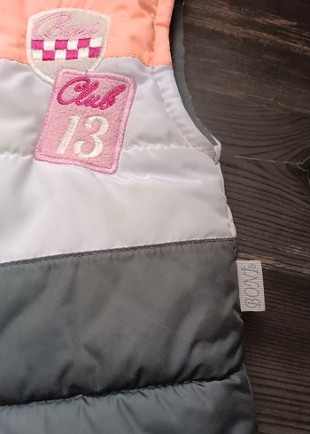 Kız Çocuk Nakışlı Fermuarlı Yelek - Görsel 3