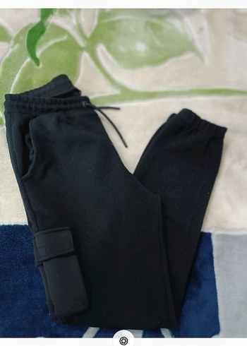 unisex Siyah Outdoor Rahat Kesim Eşofman - Görsel 3