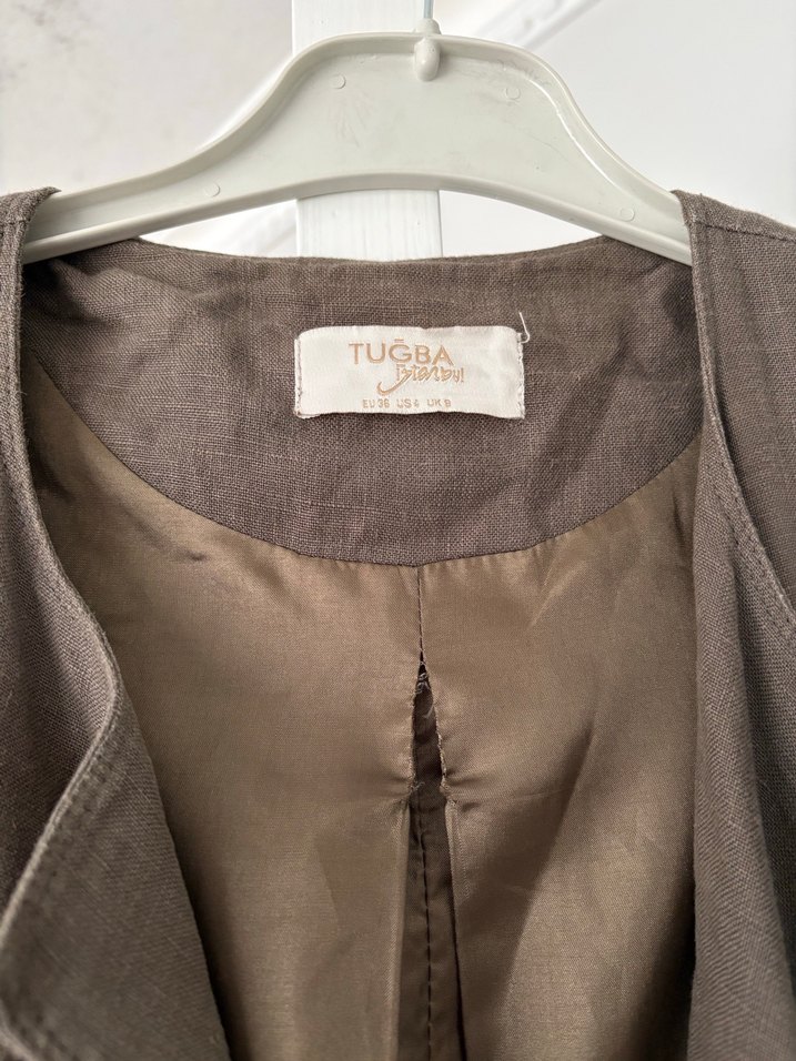 Yeşil uzun trenç - Görsel 3