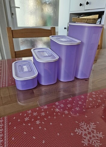 Tupperware 4lü erzak kabı