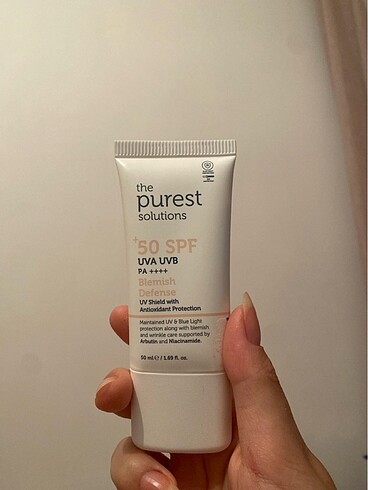 Beden Renk the purest yüz güneş kremi