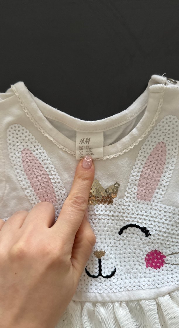 Nakışlı Beyaz Kız Çocuk Elbisesi - Görsel 2