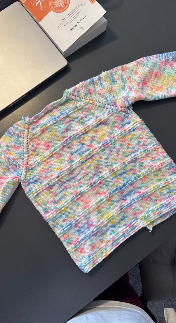 Kız Çocuk Çok Renkli Örgü Hırka - Görsel 4