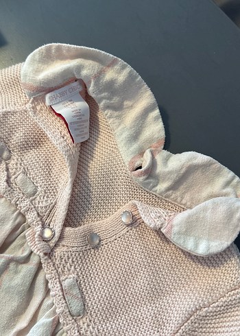 Pembe Örgü Kız Çocuk Elbise - Görsel 2