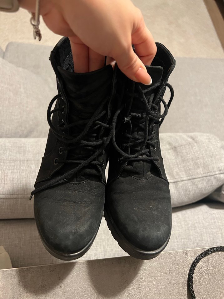 Derimod Siyah Kadın Deri Goth Bot - Görsel 2