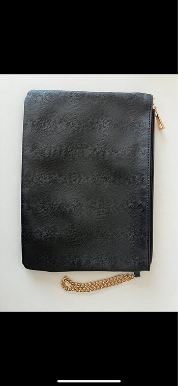 H&M CLUTCH DİKDÖRTGEN ÇANTA SİYAH