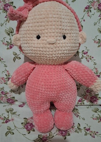  Beden Renk Pembe Peluş Bebek Oyuncak