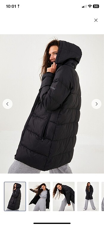 36 beden siyah şişme oversize mont