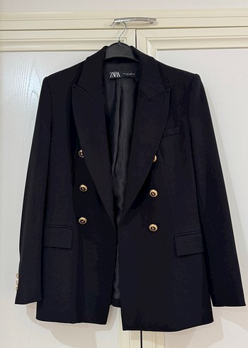 Zara Siyah Cift Sirali Blazer Ceket