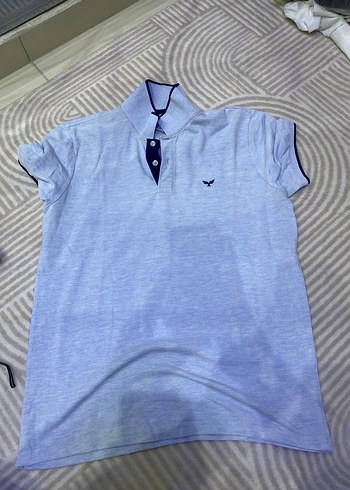 Gri Kısa Kollu Polo Tişört - Görsel 2