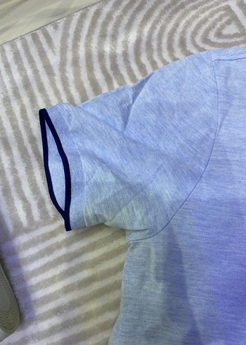 Gri Kısa Kollu Polo Tişört - Görsel 5