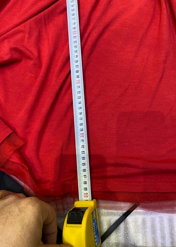 Kırmızı V Yaka Uzun Kollu Hamile Geceliği - Görsel 6