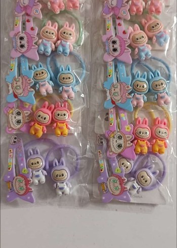 Renkli Bağcıklı Çocuk Saç Tokaları - Görsel 2