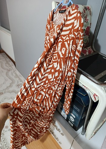 Bağlamalı Desenli Uzun ikili takim - Görsel 2