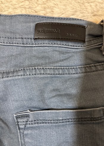 Gri Normal Boy Kadın Denim Pantolon - Görsel 5