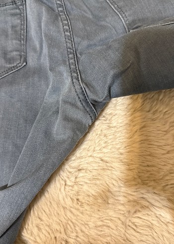 Gri Normal Boy Kadın Denim Pantolon - Görsel 4