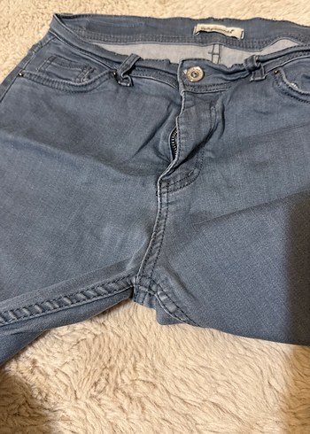 Gri Normal Boy Kadın Denim Pantolon - Görsel 2