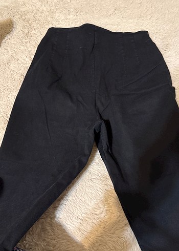 Siyah Denim Kadın Kumaş Pantolon - Görsel 7