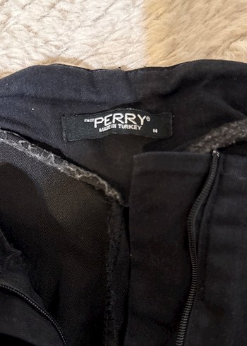 Siyah Denim Kadın Kumaş Pantolon - Görsel 5