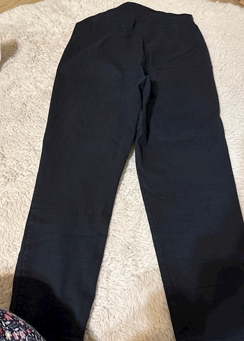 Siyah Denim Kadın Kumaş Pantolon - Görsel 8