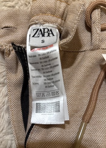 Bej Rahat Kesim Fermuarlı Pantolon - Görsel 3