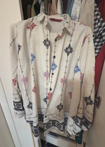 Nakışlı keten Bohem Çok Renkli ikili talim - Görsel 4