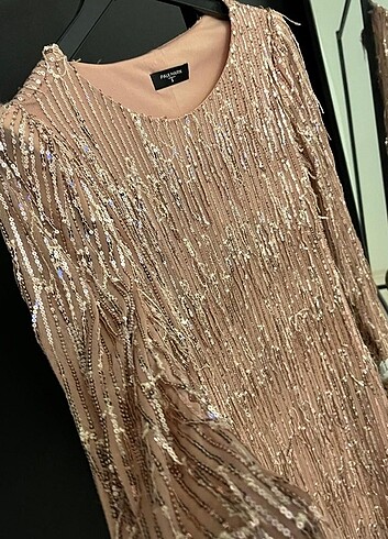 Ful boncuk ipli elbise  - Görsel 4