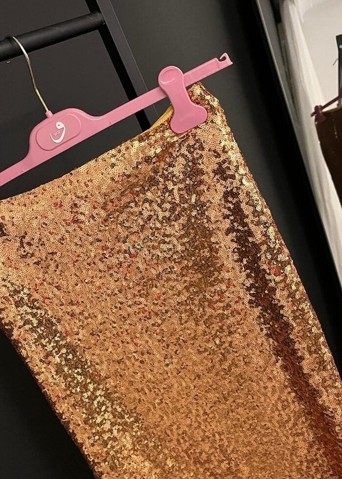 Gold payet balık etek  - Görsel 2
