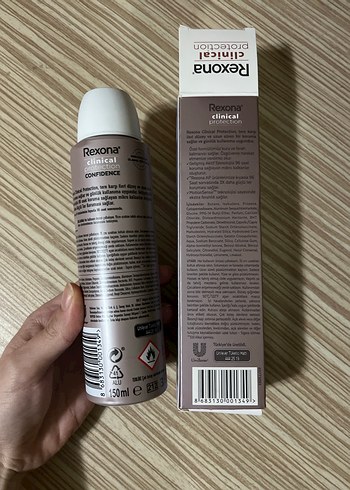  Beden Rexona Clinical Protection Kadın Sprey Deodorant 150 ml