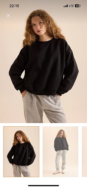 DEFACTO Siyah Sweatshirt