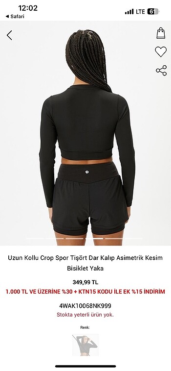 Koton Koton Crop Spor Bluz