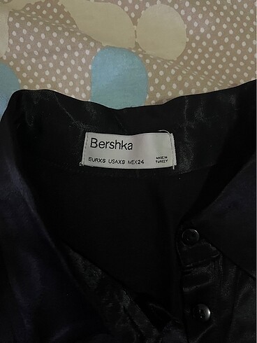 xs Beden Bershka Saten Korseli Gömlek Elbise