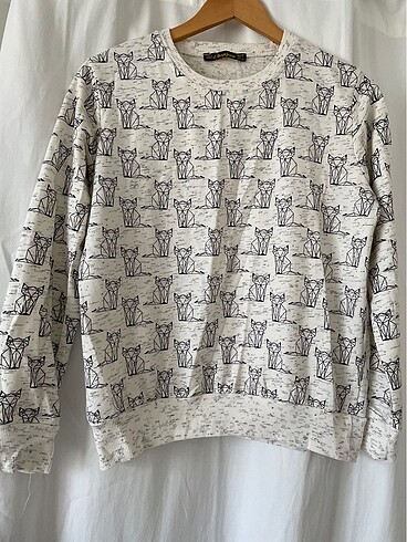 Geometrik desenli sweat