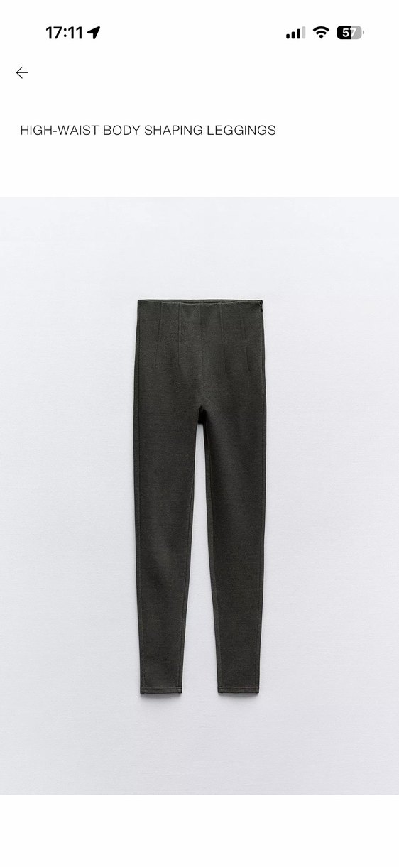 Zara Antrasit Tayt - Görsel 3