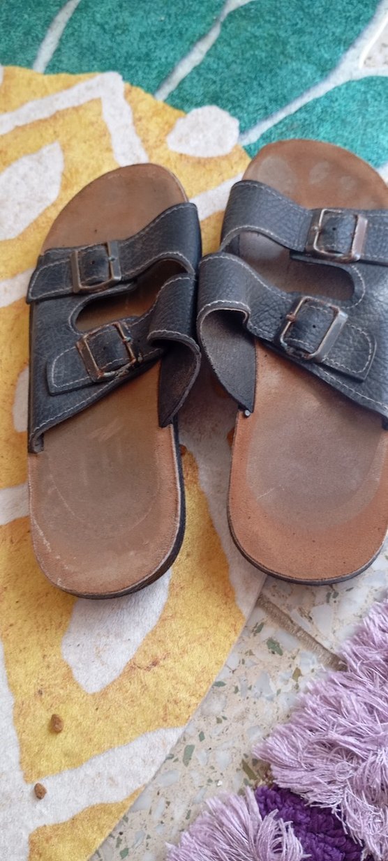 Erkek Kahverengi Tokalı Sandalet - Görsel 2