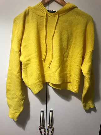 Sarı trendyol sweatshirt