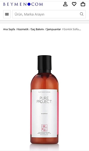 Pure Project - Sülfatsız şampuan 400ml